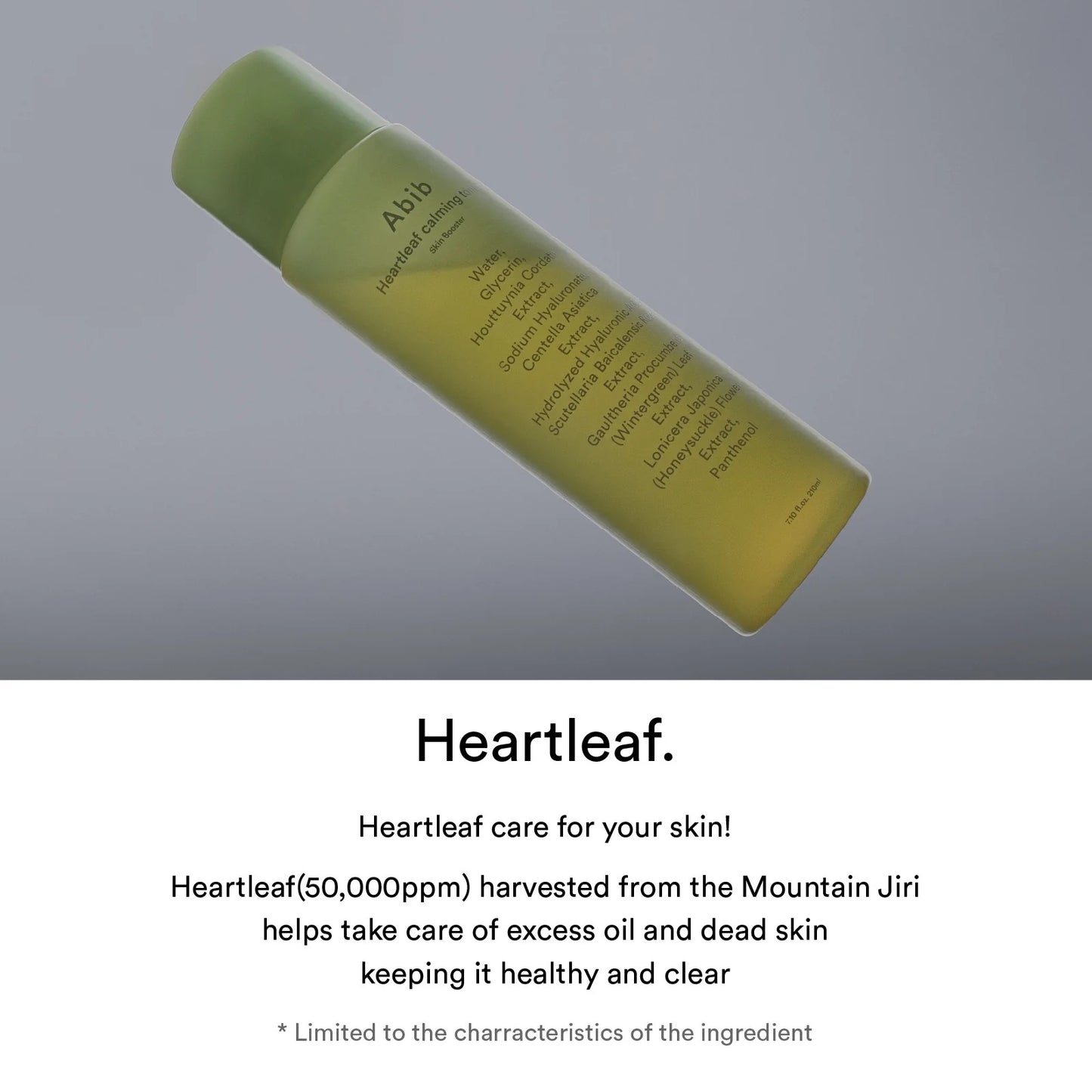 [Abib] Heartleaf sakinleştirici tonik Cilt güçlendirici - 200ml