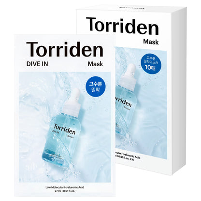 [Torriden] DIVE IN Düşük Moleküler Hyaluronik Asit Maske Sayfası 10 adet