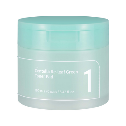 [Numbuzin] No.1 Centella Re-Leaf Green Toner Pad 70Pads 190ml