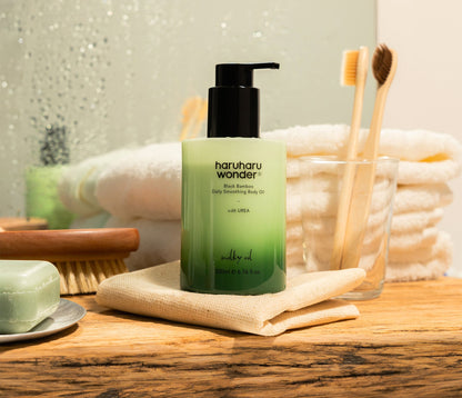 [haruharuwonder] Siyah Bambu Günlük Yatıştırıcı Vücut Yağı 200ml