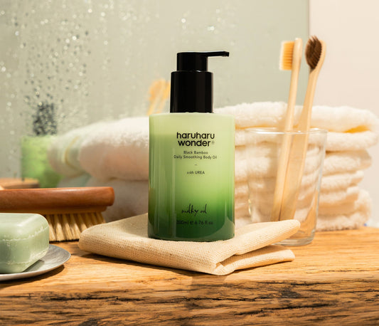 [haruharuwonder] Siyah Bambu Günlük Yatıştırıcı Vücut Yağı 200ml