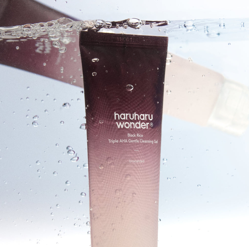 [Haruharuwonder] Black Rice Üçlü AHA Yumuşak Temizleme Jeli Kokusuz 100ml
