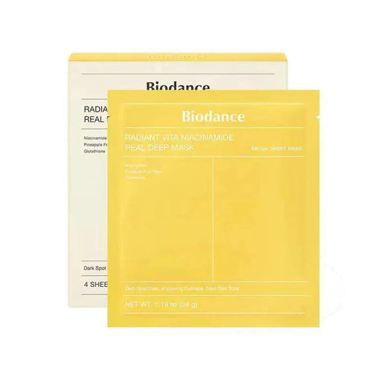 Biodance - Radiant Vita Niacinamide Real Deep Mask - Illuminating Face Mask